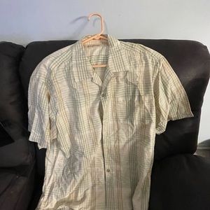 Tommy Bahama Hawaiian plaid shirt men’s large button down